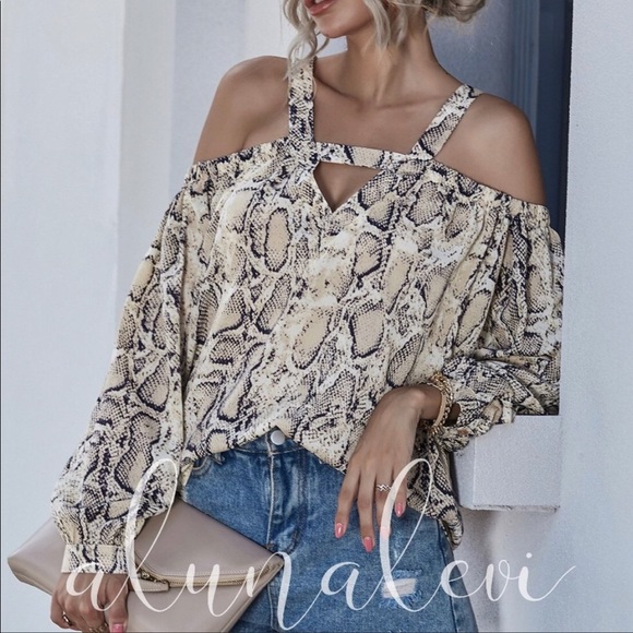 Snake Print Blouse